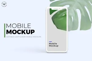 iPhone刘海屏手机屏幕演示样机模板 Mobile Mockups