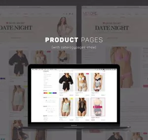Mstore Ecommerce Templates 女装内衣电商网站psd模版