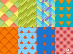 矢量不规则几何无缝背景设计素材New Set of Material Desig