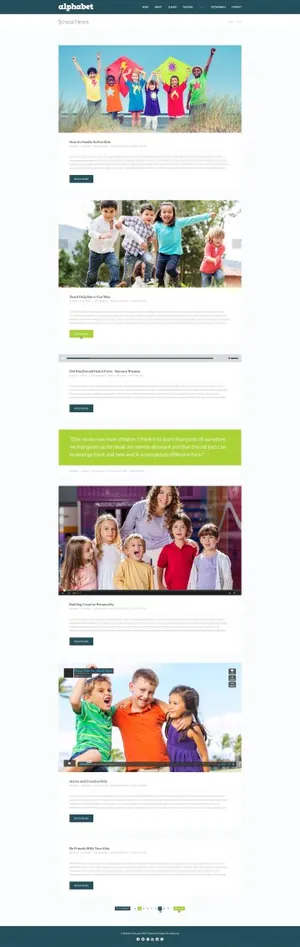Alphabet - Education PSD Templ