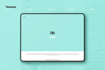 平板电脑屏幕预览样机模板 II Synthesis Mockup