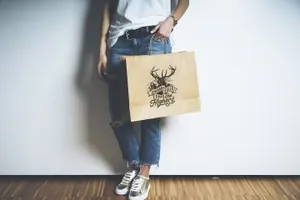 购物袋样机模型 Shopping bag set