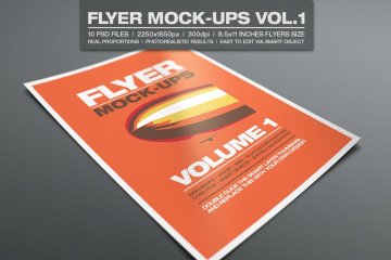 海报设计展示样机 Flyer Mock-ups