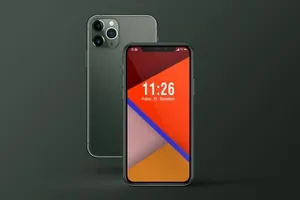 iPhone X 11 PRO 多角度酷手机样机素材下载[PSD]
