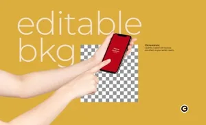 手持iPhone 11手机屏幕演示预览样机模板 iPhone 11 Mockup