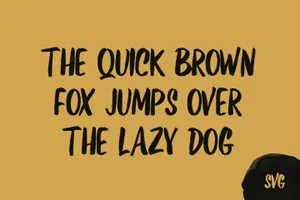 城市独特粗糙的英文笔刷字体 Kurashiki Brush font + SVG