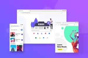 浏览器界面网页设计效果预览样机模板 Browser Window Frame Mockups