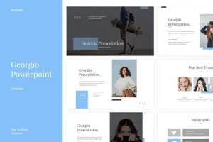 时尚极简主义ppt模板georgio-powerpoint