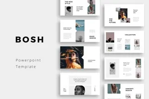 高端的精美的多功能ppt模板BOSH - Powerpoint