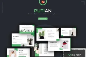 时尚高端简约多用途的高品质putian-powerpoint