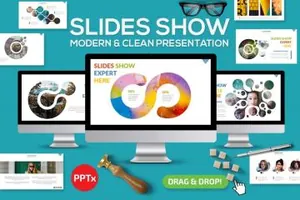 创意类商务ppt模板年度总结ppt模板slides-show-powerpoint