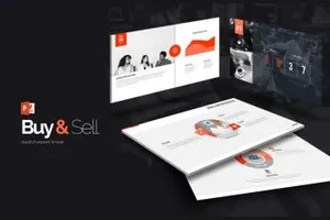 销售常用自我介绍ppt模板buy-n-sell-powerpoint