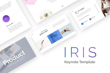 极简主义ppt模板下载 IRIS  Minimal Keynote Template