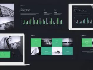 黑色酷炫的keynote模板精美ppt模板Company Profile