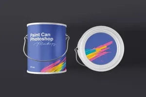 油漆罐包装设计样机