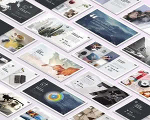 等距桌面屏幕截图预览样机v2 Isometric Desktop Screens Mockup