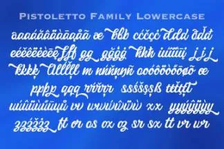 波普风手写个性英文字体 Pistoletto Regular