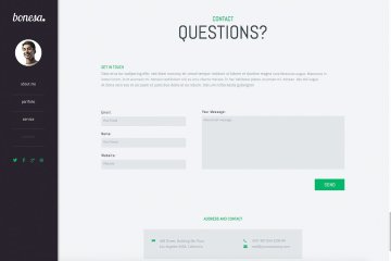 Bonesa Portfolio One Page Adob