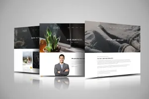 网站设计3D立体演示效果图样机模板 Web Themes Mock ups