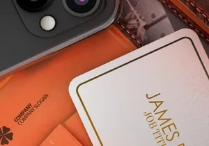 时尚高端简约商业商务质感的房地产名片钱包品牌设计