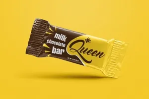 高品质的高端专业巧克力食品包装设计VI样机展示模型