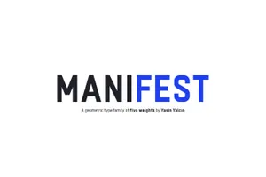 常规无衬线英文字体Manifest Type Family Demo 精选字体
