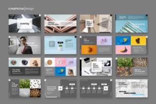 28时尚大图片排版ppt模板下载