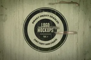经典的logo设计展示样机 Vintage Logo Mockups Volume