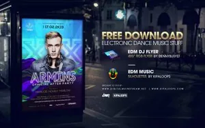 Electronic Dance Music Flyer Template 设计