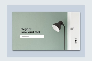 时尚简约的ppt模板模板