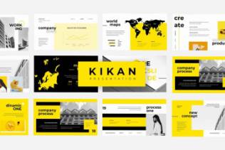 时尚高端简约多用途大数据powerpoint幻灯片演示模板