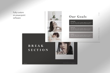 干净时尚的ppt模板下载