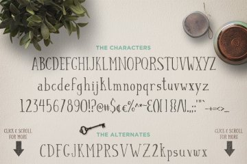 优雅古怪的手工细线字体 Canterbury   Bonus Mockups