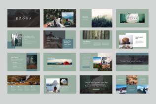 时尚杂志风格的ppt模板下载