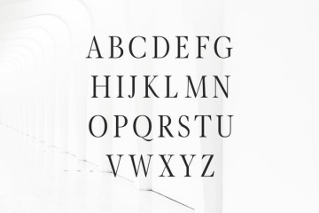 现代极简衬线字体家族 Glamour Luxury Serif Font Family