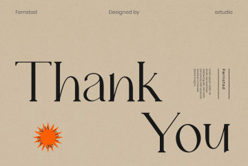 中世纪罗马经典潮牌服饰品牌推广杂志报纸排版英文衬线字体 Fernstad Font