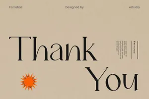 中世纪罗马经典潮牌服饰品牌推广杂志报纸排版英文衬线字体 Fernstad Font