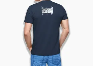 逼真的T恤服装设计VI样机展示模型