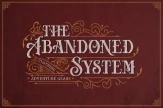 维多利亚风格复古英文衬线字体 Carllosta – Layered Font