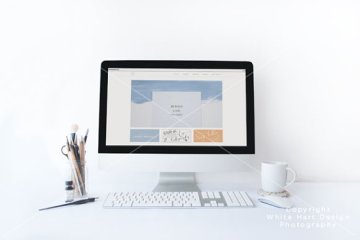 苹果设备样机模板 iMac mockup  PSD file