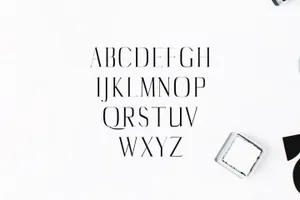 独特现代设计风格英文衬线字体家族 Catheryn Serif 4 Font