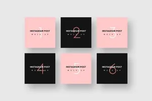 社交广告样机模板 Instagram Post Mockups