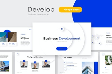 高端简约专业的商业商务幻灯片演示模板