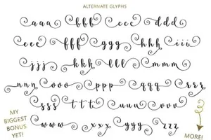 手写字体 Starstruck hand-lettered script