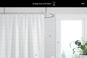 窗帘图案花纹纹样设计Bath Curtain