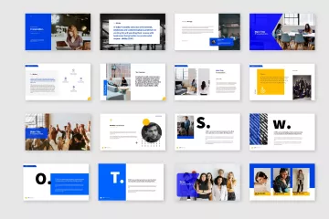 62蓝色高端企业商业计划书ppt模板下载