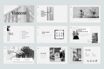 63干净有创意的ppt模板下载