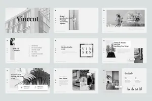 63干净有创意的ppt模板下载