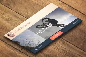 真实的无边框手机APP UI设计展示样机