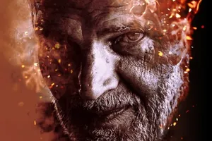 震撼逼真的火焰燃烧效果样机展示模型